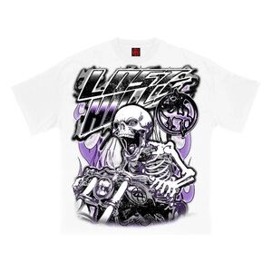 LOST HILLS LH RIDERS NIGHT TEE WHITE